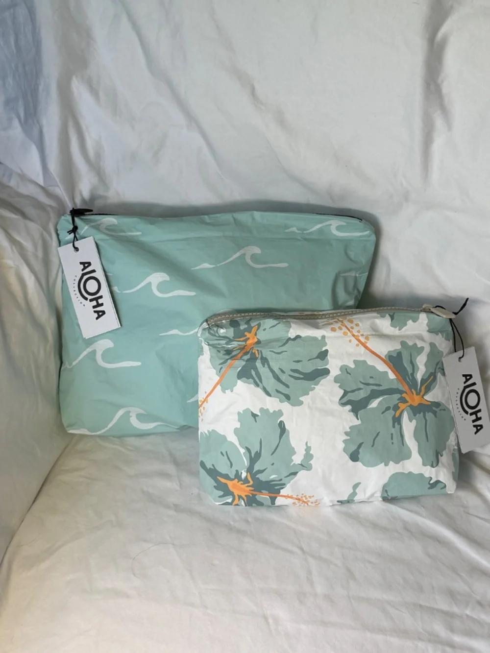 NWT Aloha Collection 2pc Set • Mid Seaside LeMU Blue + Small Taha’a Dry Reef